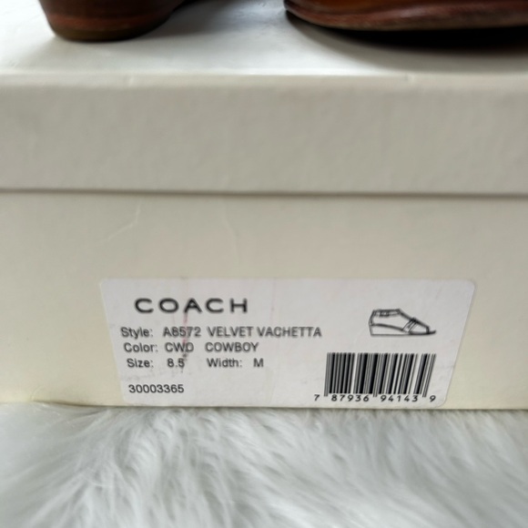 Authentic Coach Velvet Vachetta size 8.5 Tan - Picture 2 of 6